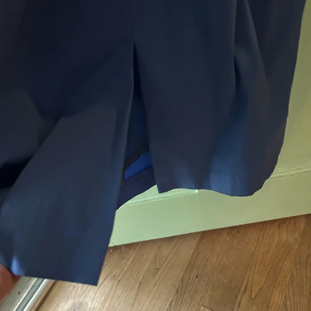 Talbot Runhof Dress cornflower blue ruched fitted